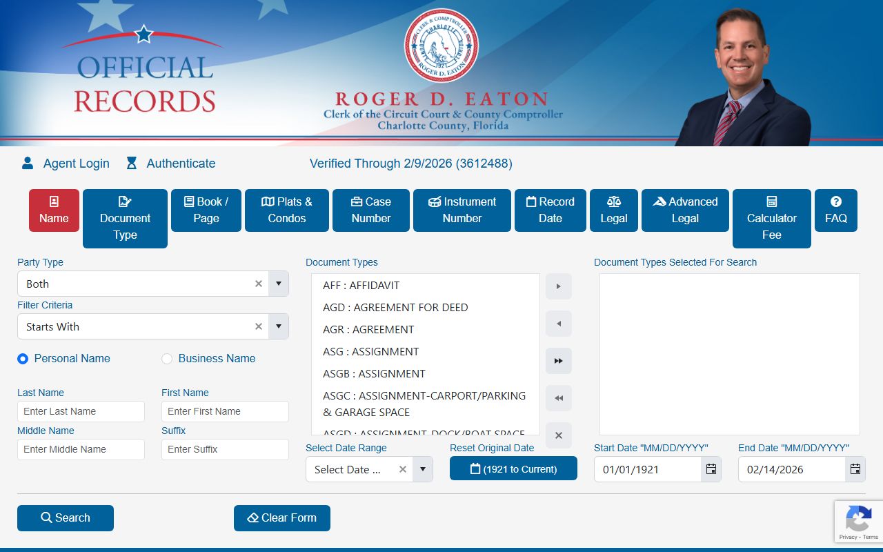 Charlotte County divorce records source