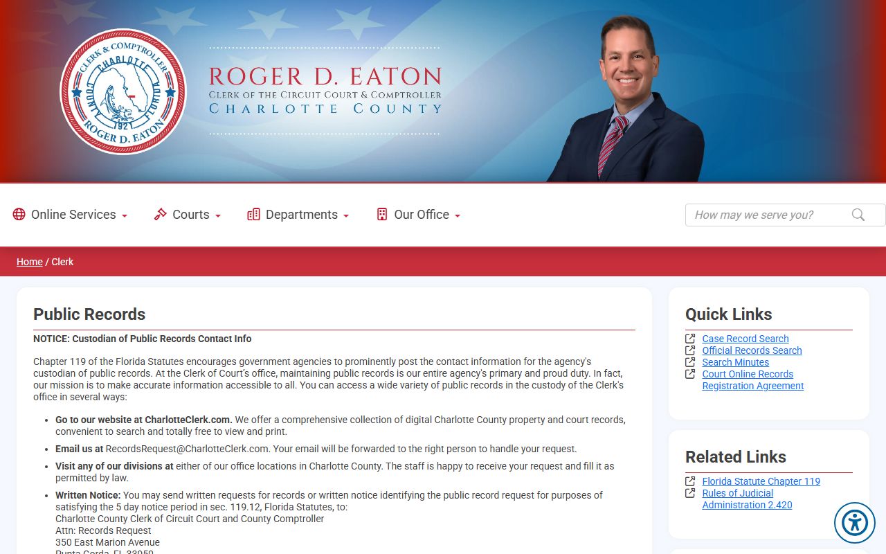 Charlotte County divorce records source