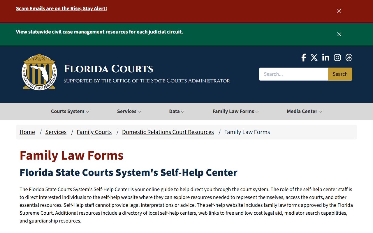 Florida divorce records source